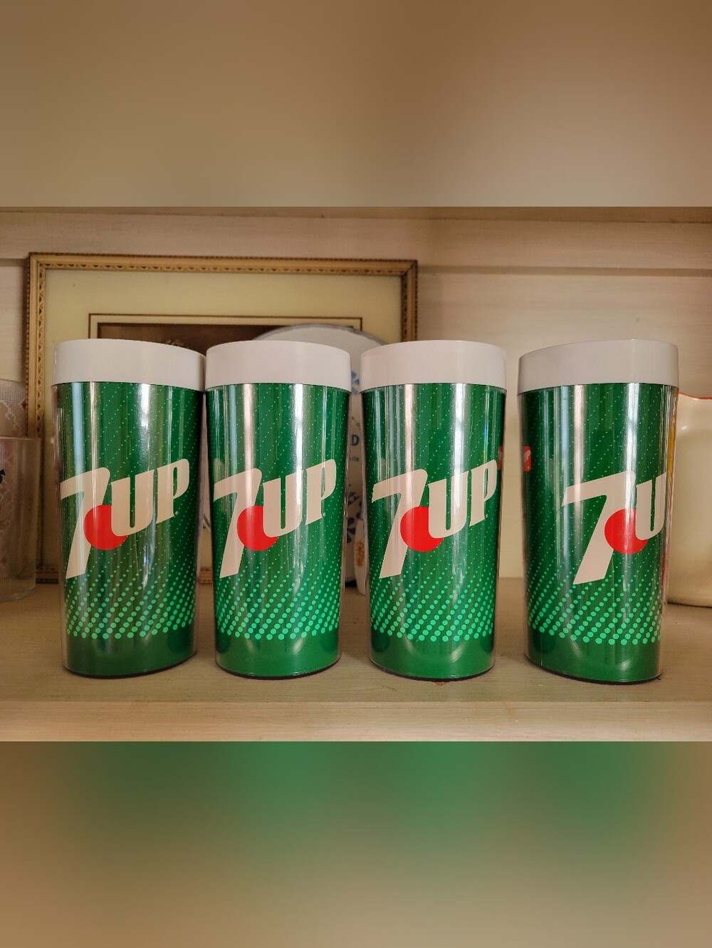 7up Branded Thermo-Serv Drink Tumblers - Set of 4